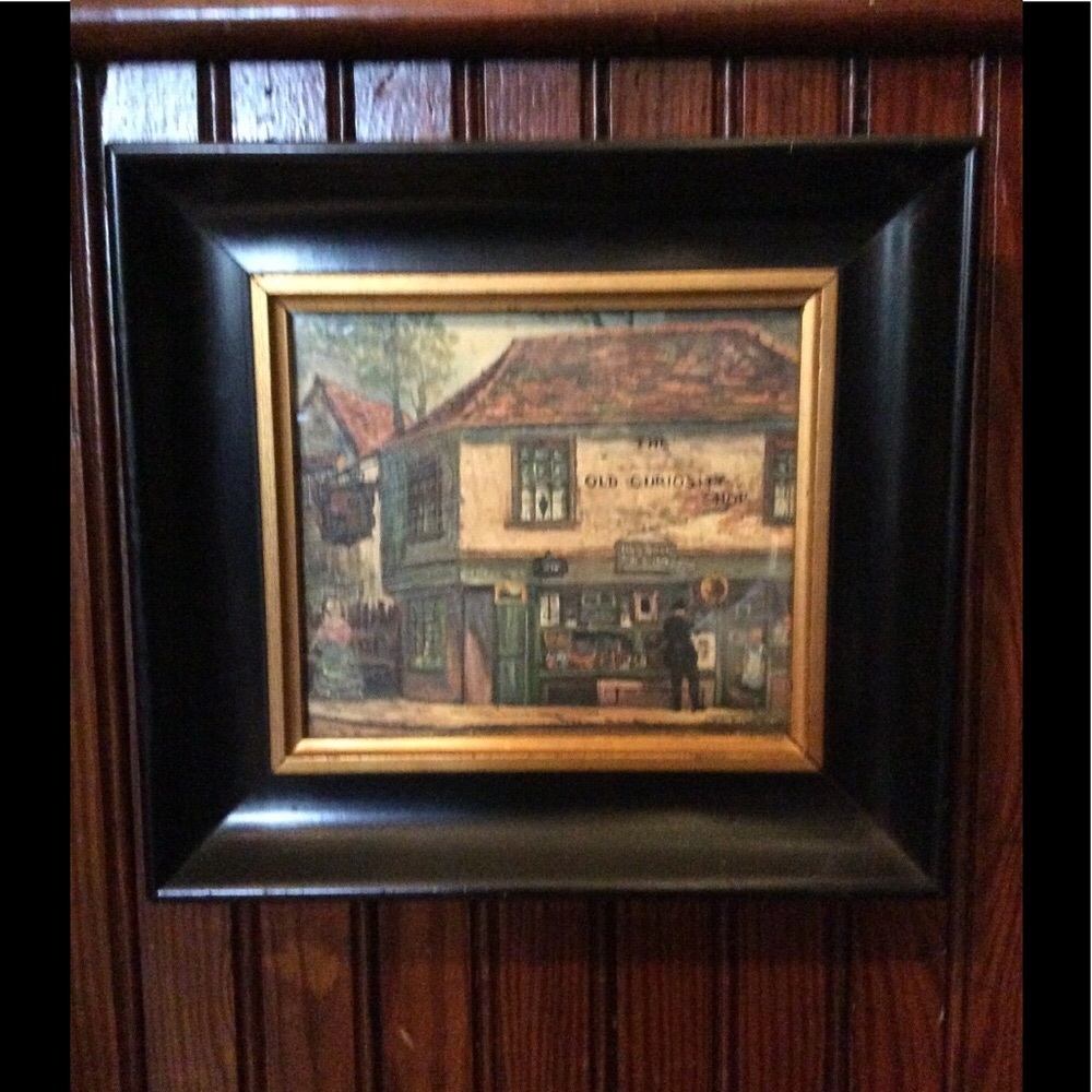 Vintage:  The Old Curiosity Shop Framed Print.